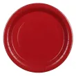 xx talerzyki papierowe ciemny czerwony 23cm 1 op 6 szt