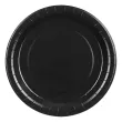 xx talerzyki papierowe czarny 18cm 1 op 6 szt