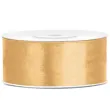 xx tasiemka satynowa jasny miodowy 25mm 25m