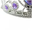 xx tiara z krysztalkami fioletowa