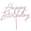 xx topper akrylowy na tort happy birthday fioletowy 16 5 cm