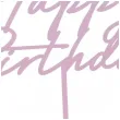 xx topper akrylowy na tort happy birthday fioletowy 16 5 cm