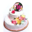 xx topper pap 30 urodziny roz baloniki