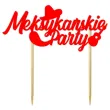 xx topper pap meksykanskie party czerwony