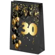 xx torebka czarna 30 urodziny czarno zloty duza