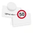xx winietki 50 urodziny traffic birthday