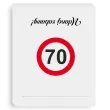 xx winietki 70 urodziny traffic birthday