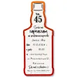 xx zaproszenie butelka whisky 45 urodziny