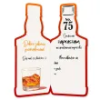 xx zaproszenie butelka whisky zamykana 75 urodziny