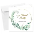 xx zaproszenie chrzest swiety eukaliptus beauty 15x15 cm 1 szt