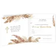 xx zaproszenie komunia boho 15x15 cm 1 szt