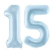xx zestaw balonow liczba 15 niebieska