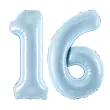 xx zestaw balonow liczba 16 niebieska