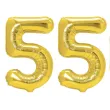 xx zestaw balonow liczba 55 zloty 33 dgt 2 szt