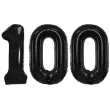 xx zestaw balonow liczba czarna 100