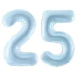 xx zestaw balonow niebieskie liczba 25