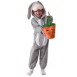 xx zestaw dla dzieci szary krolik kombinezon z kapturem torebka rozm 92 104 cm