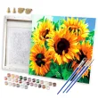xx zestaw kreatywny flamingo line malowanie po numerach 40x50cm sloneczniki 621729