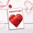 xx zk kartka okolicznosciowa karnet b6 karnet b6 walentynki serce i pinezka 1 szt