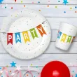 xx zku kubeczki pap kolorowe party 250 ml 6 szt bb