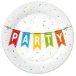 xx zta talerzyki pap kolorowe party 18 cm 6 szt bb