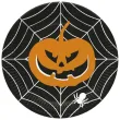 xx zta talerzyki papierowe halloween daisy dynia 22 7 cm 8 szt