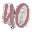 yy balon foliowy marmur 40 rozowy grabo 40 shp