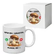 zabawny prezent na urodziny grzybiarza kubek grzyby dzwonia musze isc bialy upominek 330 ml