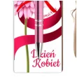 zakladka do ksiazki z dlugopisem gerbera dzien kobiet 18 cm