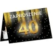zaproszenia 40 urodziny szampan congee 6 szt