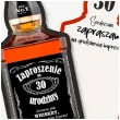 zaproszenia butelka whisky 30 urodziny 14 8x6 cm 6 szt