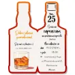 zaproszenia butelka whisky zamykana 25 urodziny 6x14 8 cm 6 szt