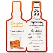 zaproszenia butelka whisky zamykana 55 urodziny 6x14 8 cm 6 szt