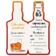 zaproszenia butelka whisky zamykana 65 urodziny 6x14 8 cm 6 szt