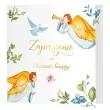 zaproszenia chrzest swiety anioly 14x14 cm 10 szt