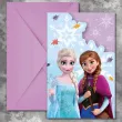zaproszenia frozen kraina lodu procos 9x14 cm 6 szt