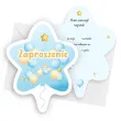 zaproszenia gwiazdeczka urodziny baloniki niebieski 10 4x13 2 cm 6 szt