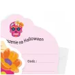 zaproszenia halloween dia de los muertos 9x11 8 cm 6 szt