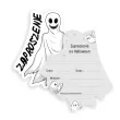 zaproszenia happy halloween duch 10 2x11 5 cm 6 szt