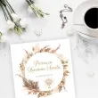 zaproszenia komunia boho 15x15 cm 8 szt