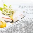 zaproszenia komunia swieta biblia z konwaliami mix maki 10 szt