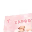 zaproszenia misie z balonikami rozowy jasny congee 6 szt