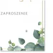 zaproszenia na komunie eukaliptus z hostia pierwsza komunia swieta 10 5x14 8 cm 8 szt