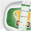 zaproszenia pilka nozna stadion 13 x 9 2 cm 6 szt