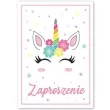 zaproszenia urodzinowe jednorozec biale dekoracjepolska 10 szt
