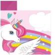 zaproszenia urodzinowe jednorozec unicorn rainbow colors procos 14 5 x 9 5 cm 6 szt