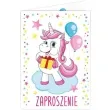 zaproszenia urodzinowe jednorozec urodzinowy dekoracjepolska 10 szt