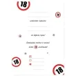 zaproszenia urodziny 18 traffic birthday congee 6 szt