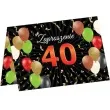 zaproszenia urodziny 40 balony congee 6 szt
