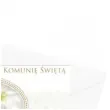 zaproszenia z koperta komunia swieta hostia i witrazyk maki 10 szt